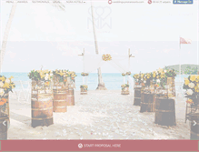Tablet Screenshot of noraweddings.com